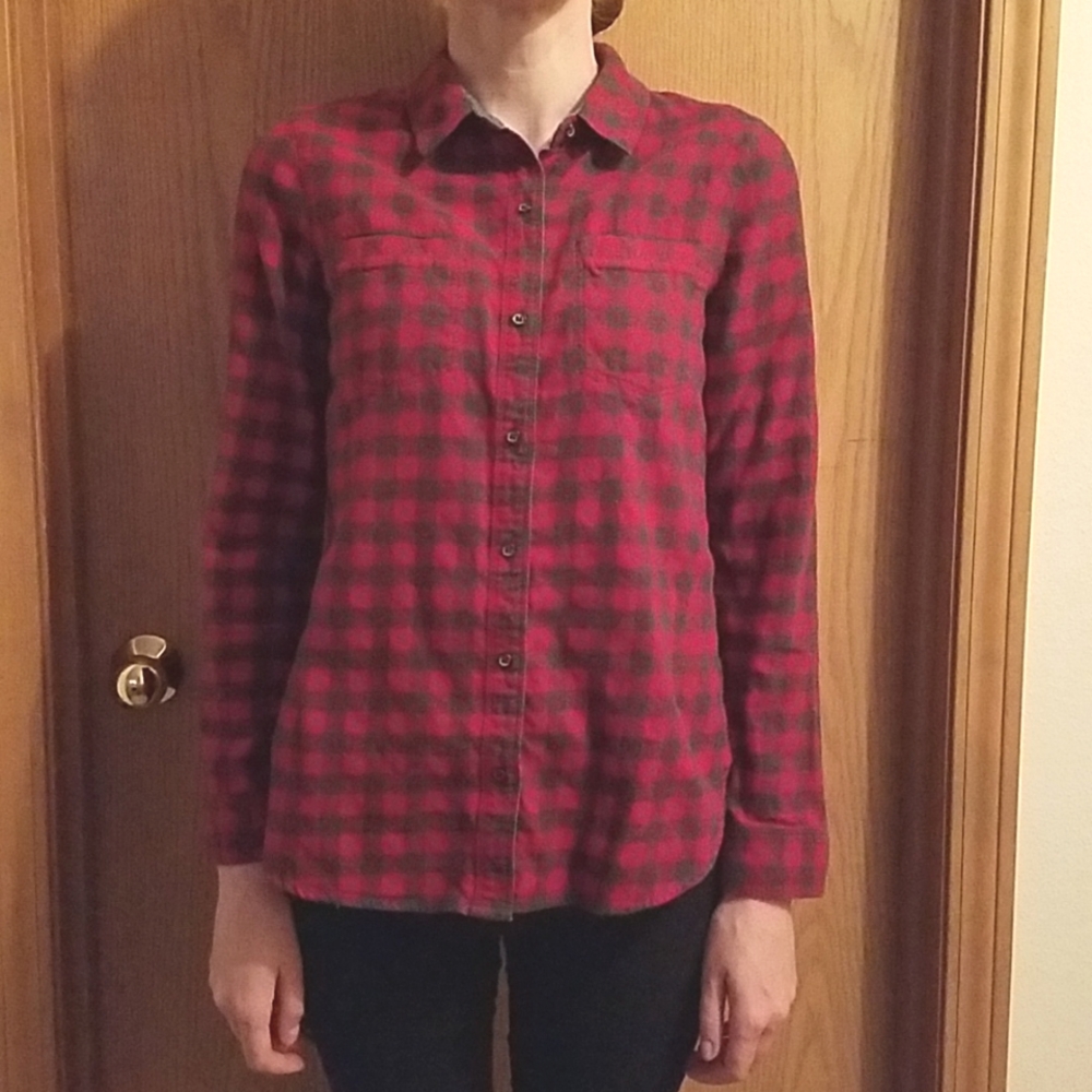 Treasure & Bond XS Plaid Button Up